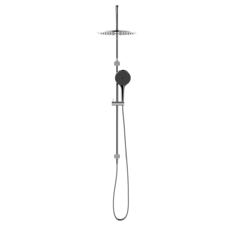 NERO MECCA TWIN SHOWER WITH AIR SHOWER II CHROME