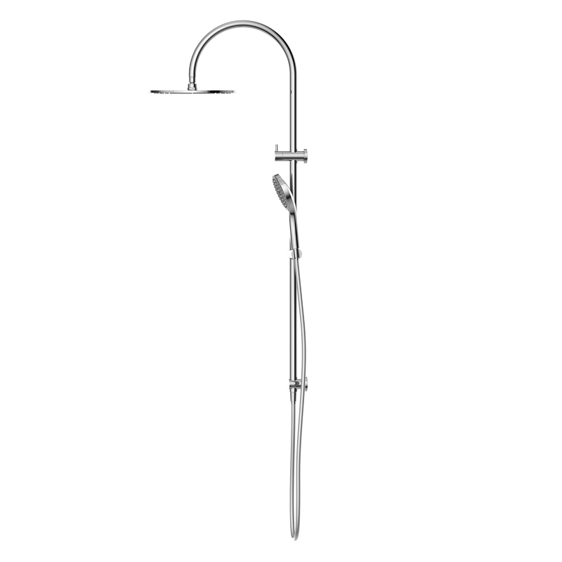 NERO MECCA TWIN SHOWER WITH AIR SHOWER II CHROME