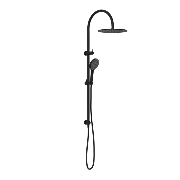 NERO MECCA TWIN SHOWER WITH AIR SHOWER II MATTE BLACK