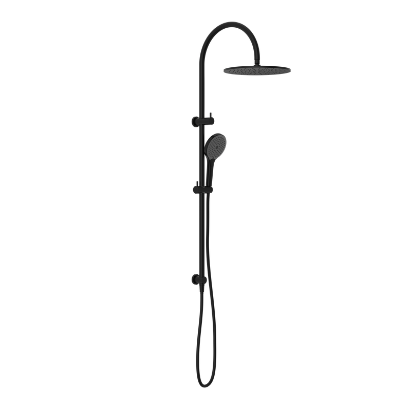 NERO MECCA TWIN SHOWER WITH AIR SHOWER II MATTE BLACK