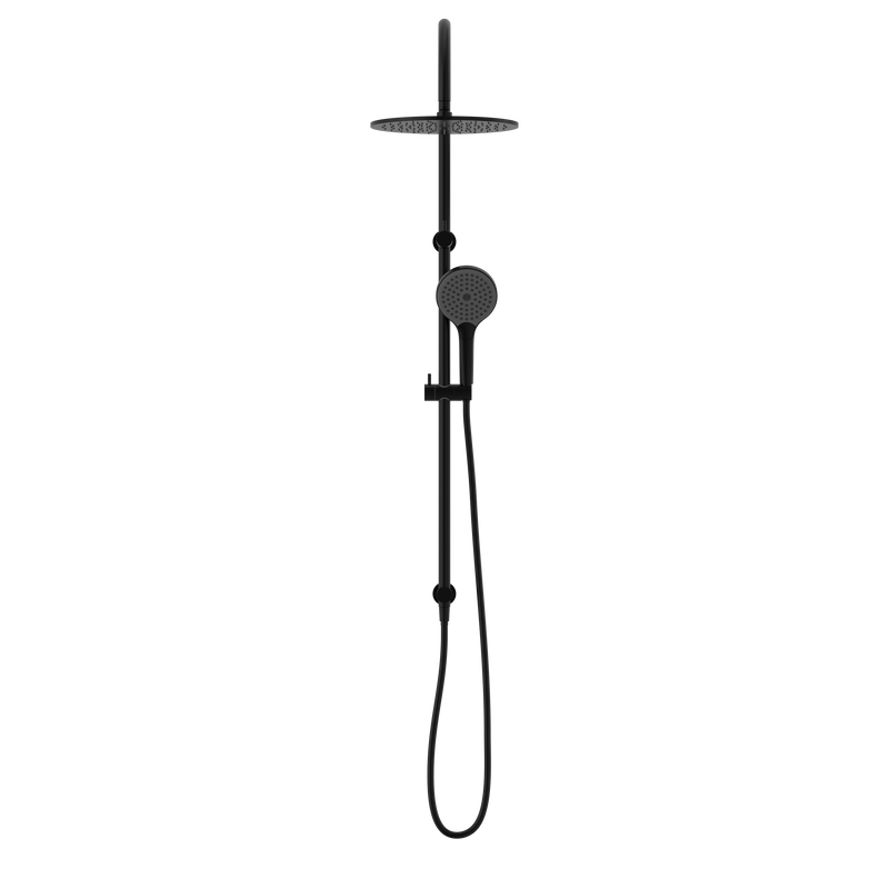 NERO MECCA TWIN SHOWER WITH AIR SHOWER II MATTE BLACK