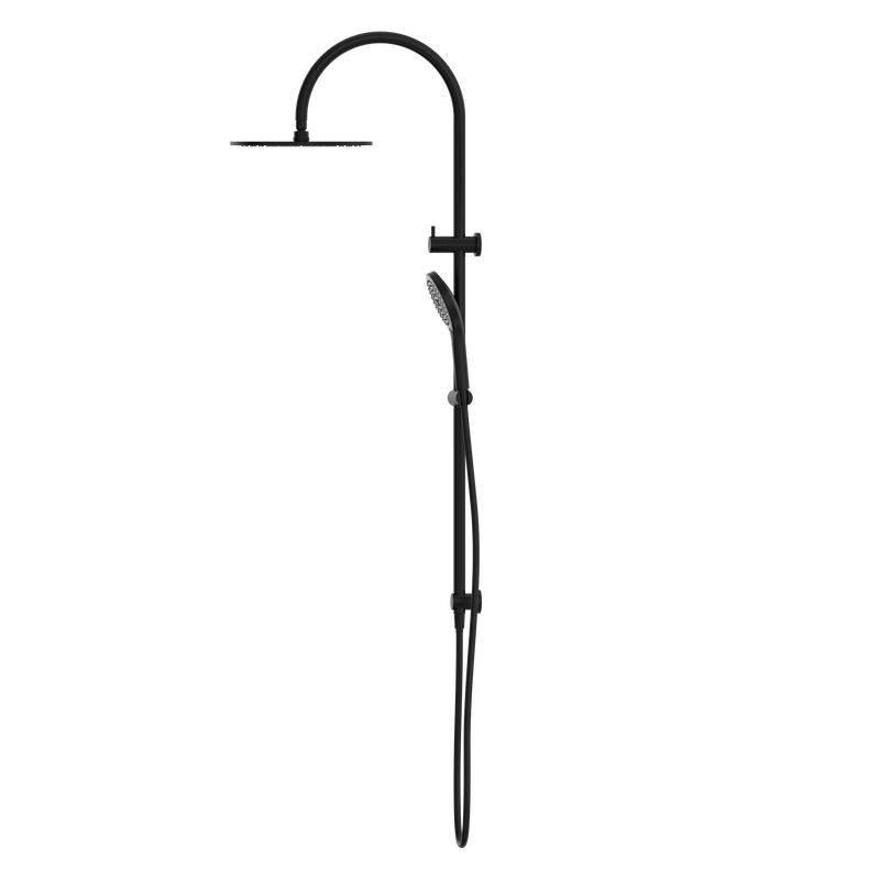 NERO MECCA TWIN SHOWER WITH AIR SHOWER II MATTE BLACK