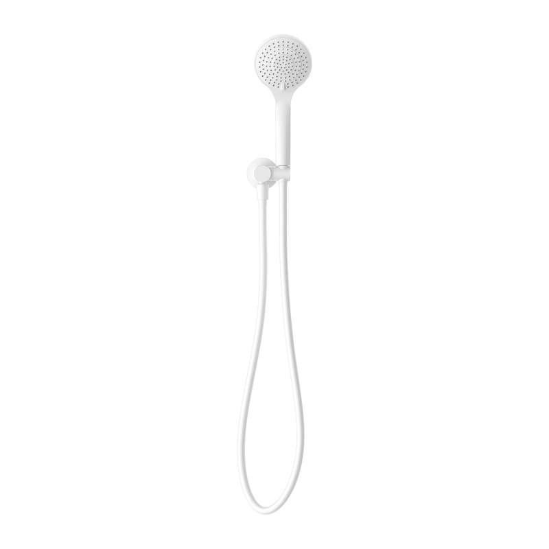 NERO MECCA SHOWER ON BRACKET WITH AIR SHOWER MATTE WHITE