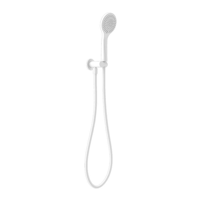 NERO MECCA SHOWER ON BRACKET WITH AIR SHOWER MATTE WHITE