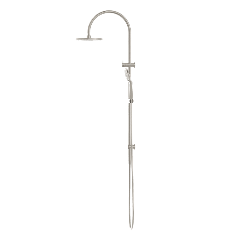 NERO MECCA TWIN SHOWER WITH AIR SHOWER BRUSHED NICKEL