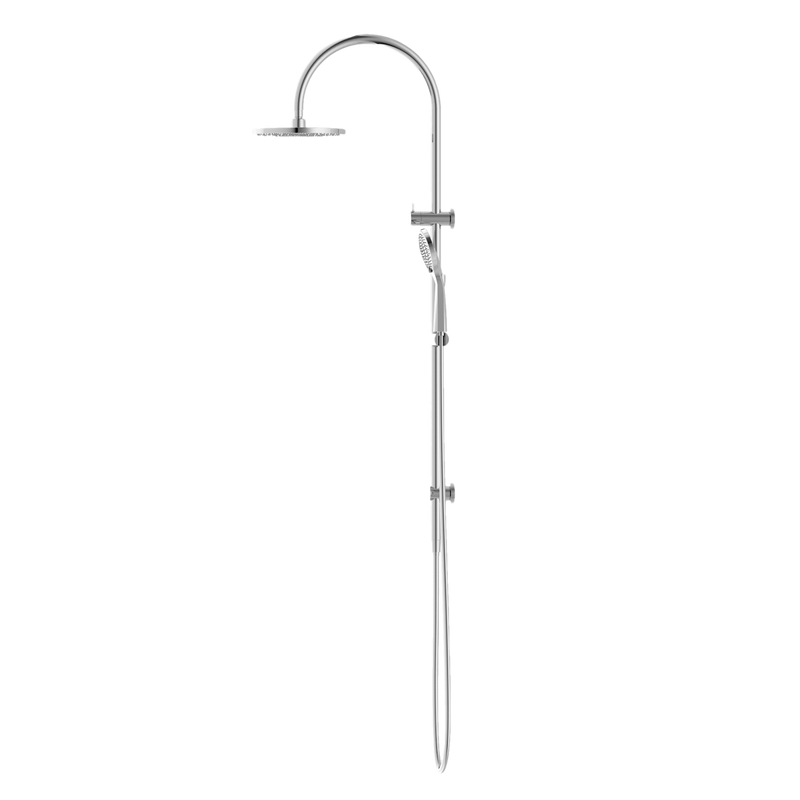 NERO MECCA TWIN SHOWER WITH AIR SHOWER CHROME