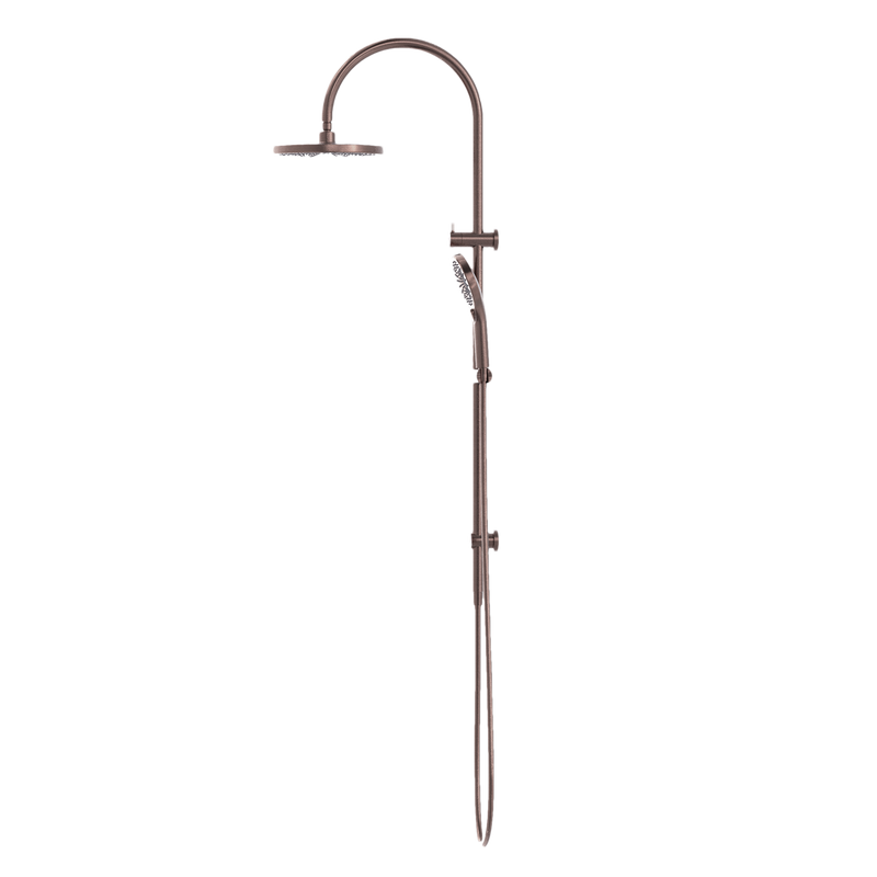 NERO MECCA TWIN SHOWER BRUSHED BRONZE