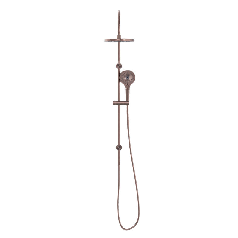 NERO MECCA TWIN SHOWER BRUSHED BRONZE