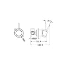 NERO MECCA HANDLE UP SHOWER MIXER MATTE WHITE
