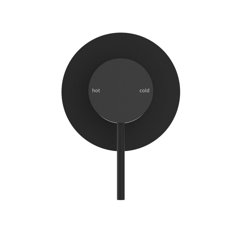 NERO MECCA SHOWER MIXER PLATE MATTE BLACK
