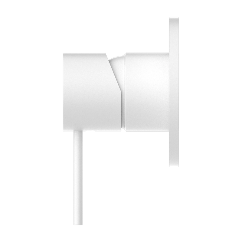 NERO MECCA SHOWER MIXER PLATE MATTE WHITE