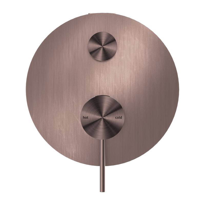 NERO MECCA SHOWER MIXER WITH DIVERTOR BRUSHED BRONZE