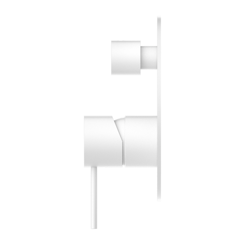 NERO MECCA SHOWER MIXER WITH DIVERTOR MATTE WHITE