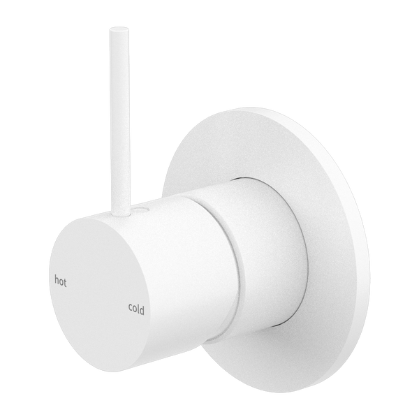 NERO MECCA HANDLE UP SHOWER MIXER MATTE WHITE