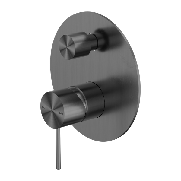 NERO MECCA SHOWER MIXER WITH DIVERTOR GUN METAL