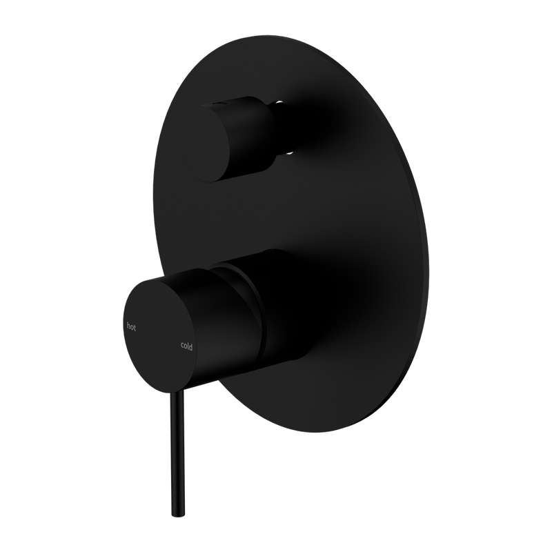 NERO MECCA SHOWER MIXER WITH DIVERTER MATTE BLACK