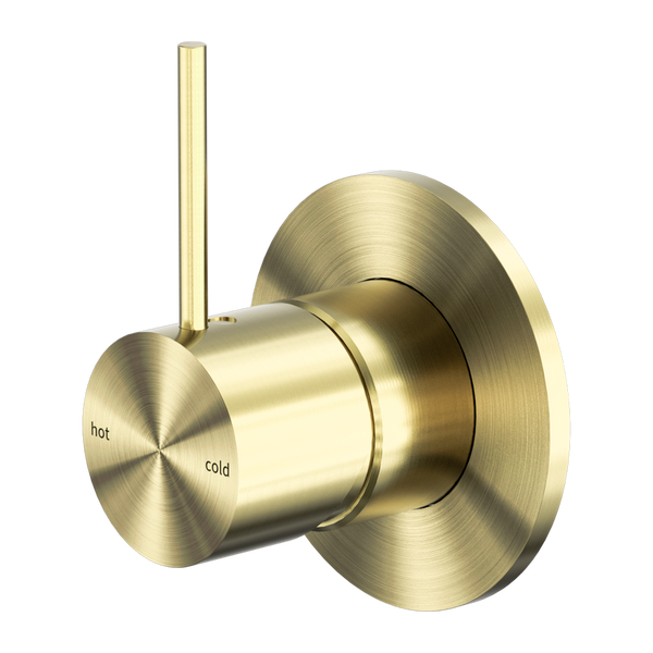 NERO MECCA SHOWER MIXER HANDLE UP BRUSHED GOLD