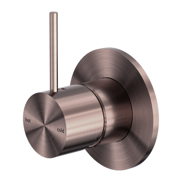 NERO MECCA SHOWER MIXER HANDLE UP BRUSHED BRONZE