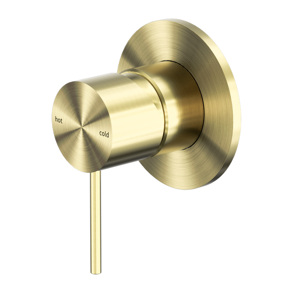 NERO MECCA SHOWER MIXER PLATE BRUSHED GOLD