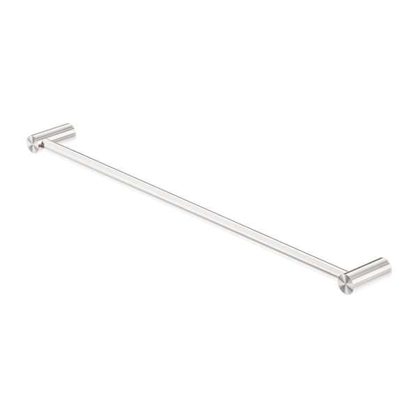 NERO MECCA SINGLE NON-HEATED TOWEL RAIL BRUSHED NICKEL (ALSO AVAILABLE IN 600MM AND 800MM)