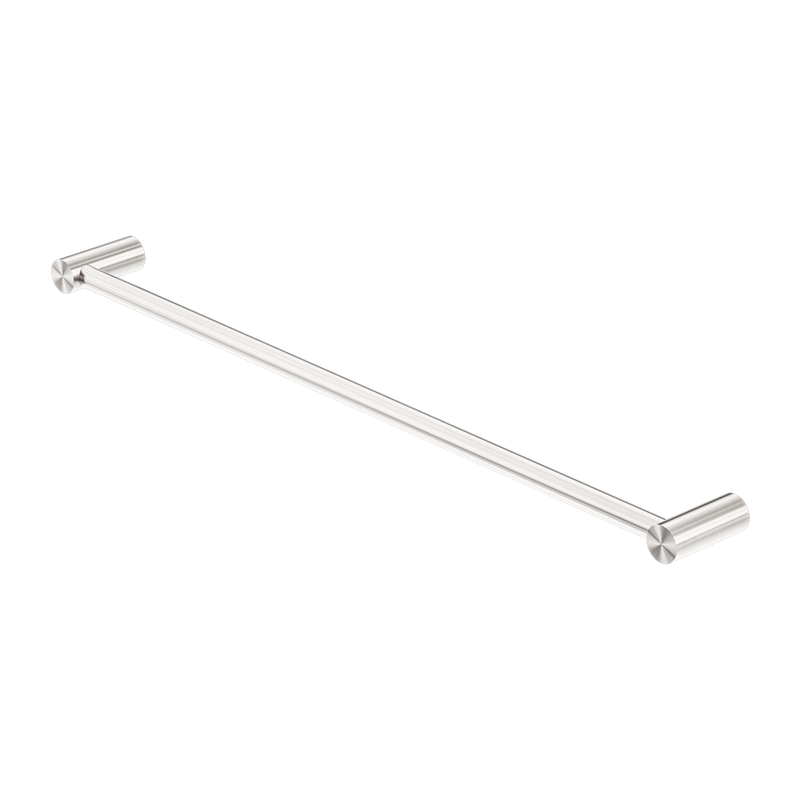 NERO MECCA SINGLE NON-HEATED TOWEL RAIL BRUSHED NICKEL (ALSO AVAILABLE IN 600MM AND 800MM)