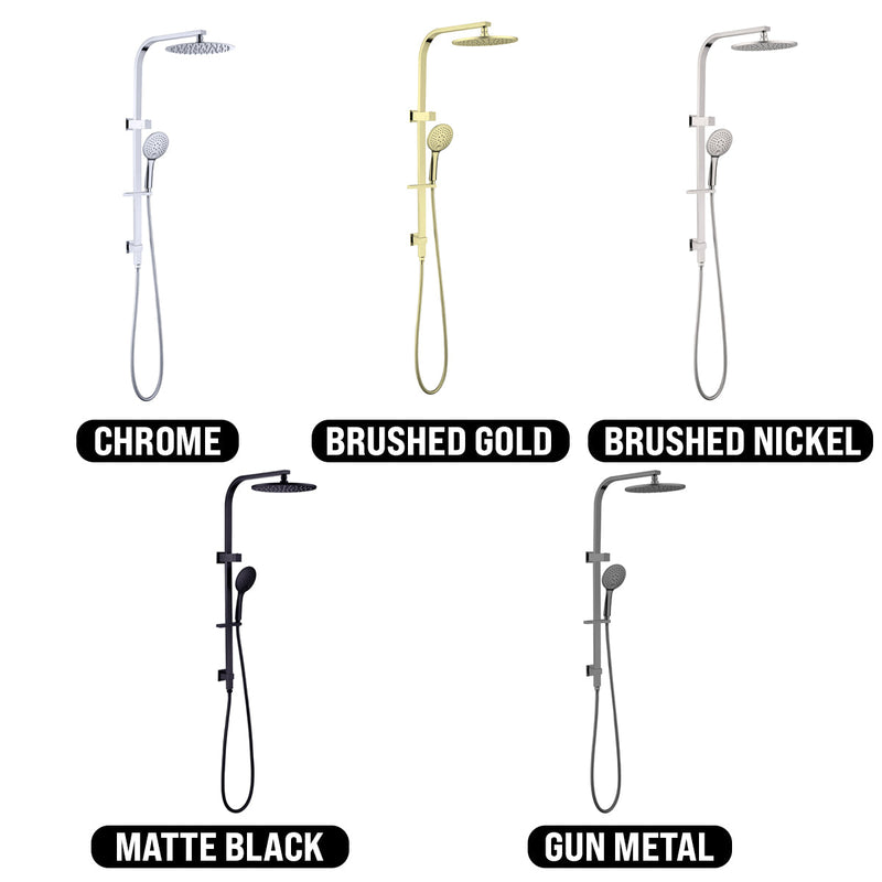 NERO BIANCA TWIN SHOWER MATTE BLACK