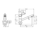 NERO DOLCE Three-Way Kitchen Mixer