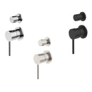 NERO DOLCE SHOWER MIXER WITH DIVERTOR SEPARATE BACK PLATE BRUSHED NICKEL