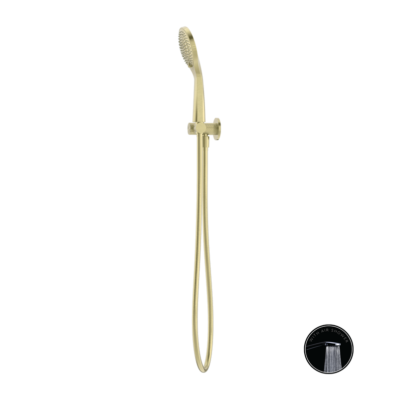 NERO OPAL SHOWER ON BRACKET WITH AIR SHOWER BRUSHED GOLD
