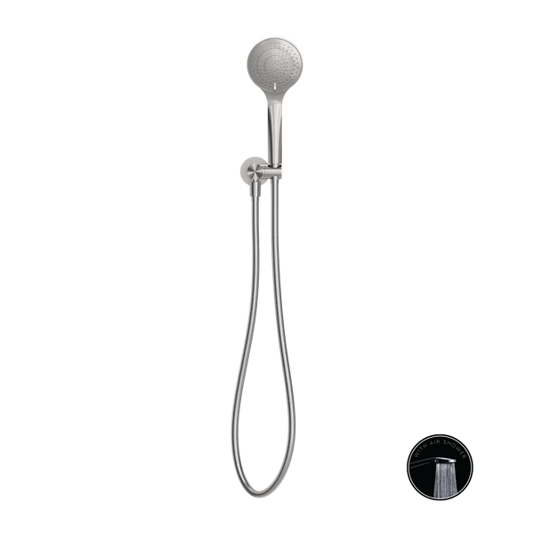 NERO OPAL SHOWER ON BRACKET WITH AIR SHOWER BRUSHED NICKEL