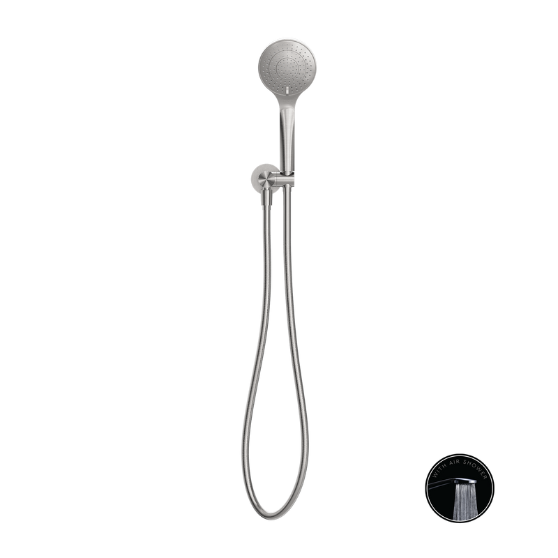 NERO OPAL SHOWER ON BRACKET WITH AIR SHOWER BRUSHED NICKEL