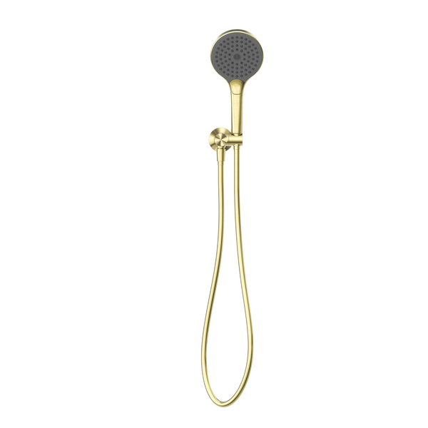NERO OPAL SHOWER ON BRACKET WITH AIR SHOWER II BRUSHED GOLD