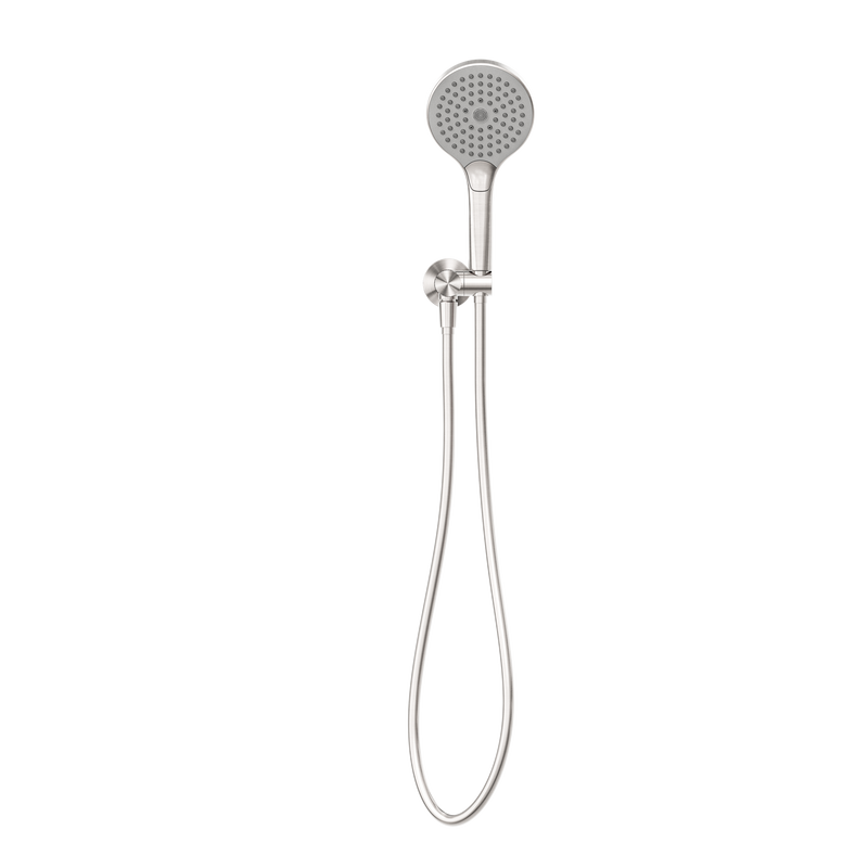 NERO OPAL SHOWER ON BRACKET WITH AIR SHOWER II BRUSHED NICKEL