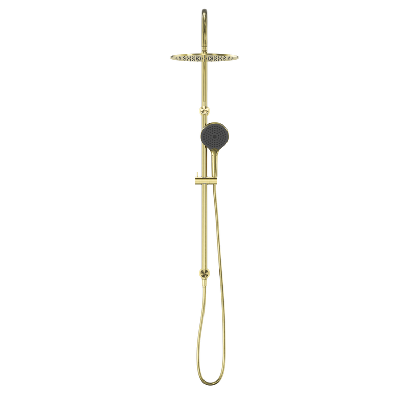NERO OPAL TWIN SHOWER WITH AIR SHOWER II BRUSHED GOLD