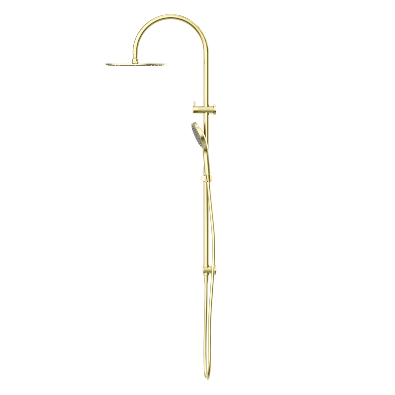 NERO OPAL TWIN SHOWER WITH AIR SHOWER II BRUSHED GOLD