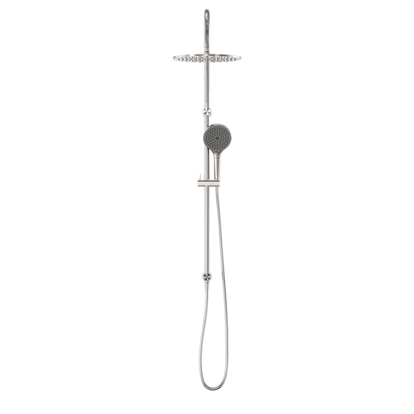 NERO OPAL TWIN SHOWER WITH AIR SHOWER II BRUSHED NICKEL