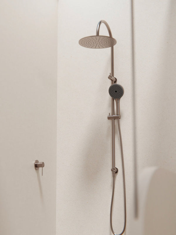 NERO OPAL TWIN SHOWER WITH AIR SHOWER II 1230MM BRUSHED BRONZE