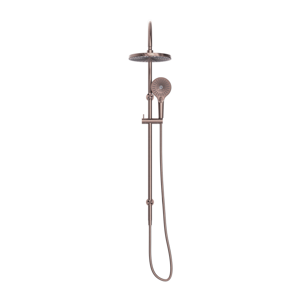 NERO OPAL TWIN SHOWER BRUSHED BRONZE