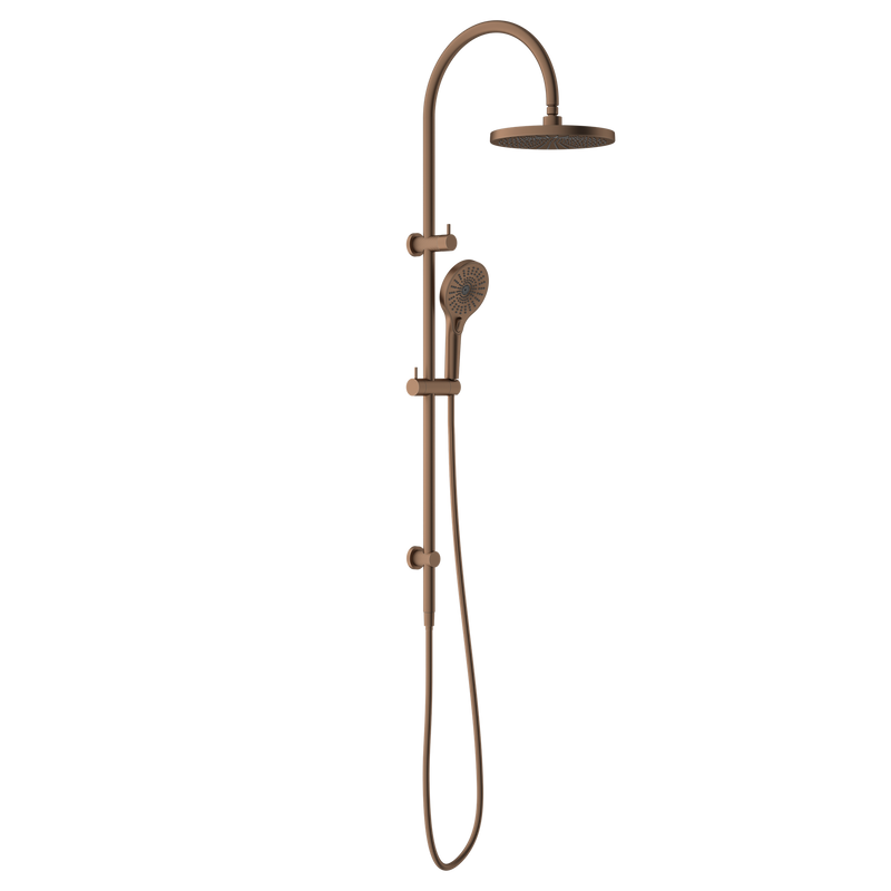 NERO OPAL TWIN SHOWER BRUSHED BRONZE