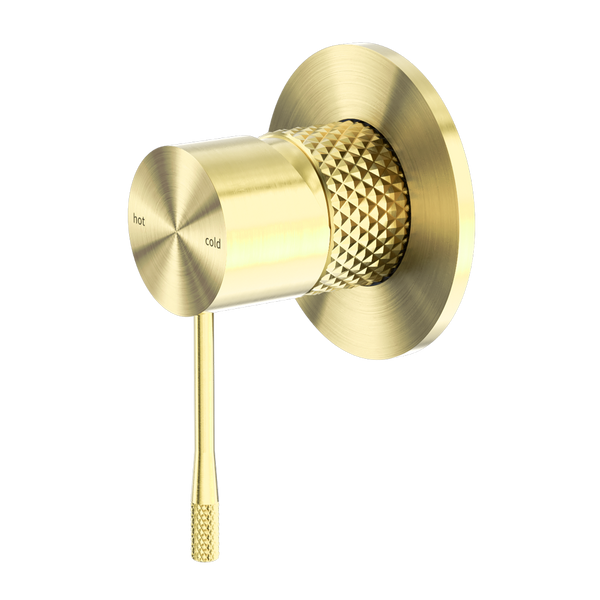NERO OPAL SHOWER MIXER PLATE BRUSHED GOLD