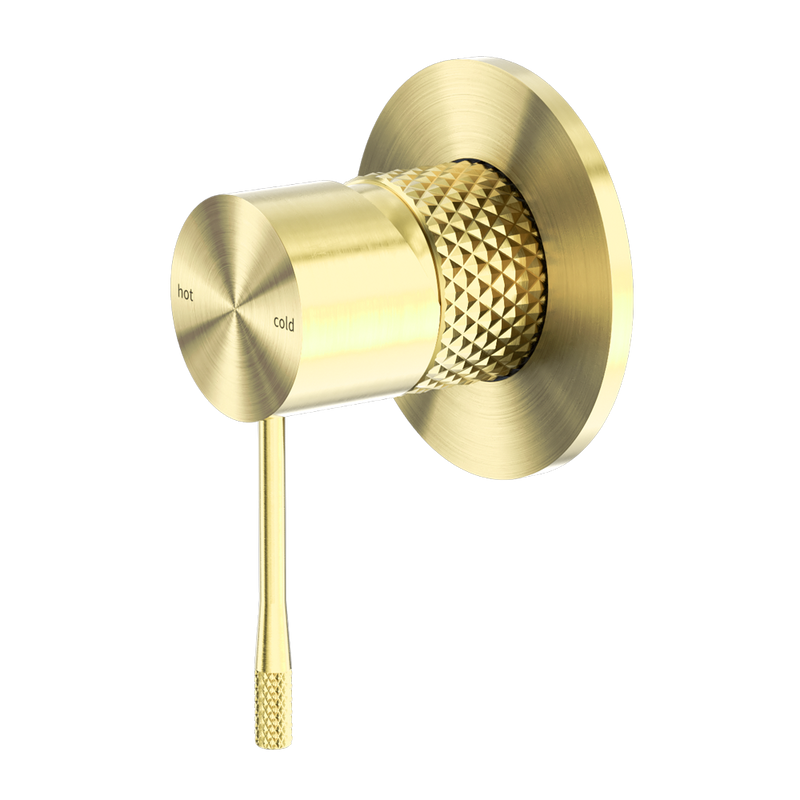 NERO OPAL SHOWER MIXER PLATE BRUSHED GOLD