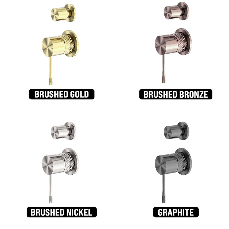 NERO OPAL SHOWER MIXER DIVERTER SEPARATE PLATE GRAPHITE