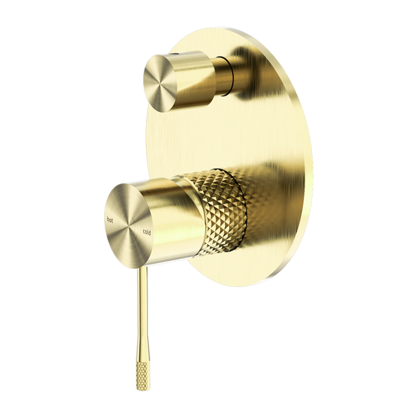 NERO OPAL SHOWER MIXER DIVERTER BRUSHED GOLD