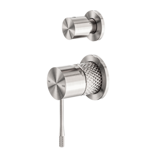 NERO OPAL SHOWER MIXER DIVERTER SEPARATE PLATE BRUSHED NICKEL
