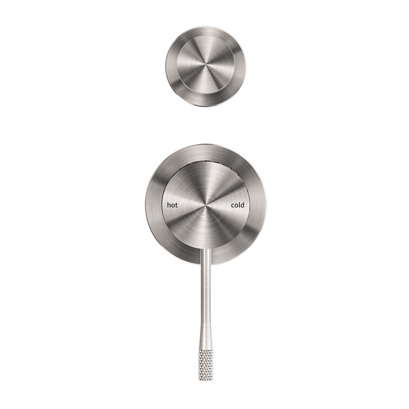 NERO OPAL SHOWER MIXER DIVERTER SEPARATE PLATE BRUSHED NICKEL