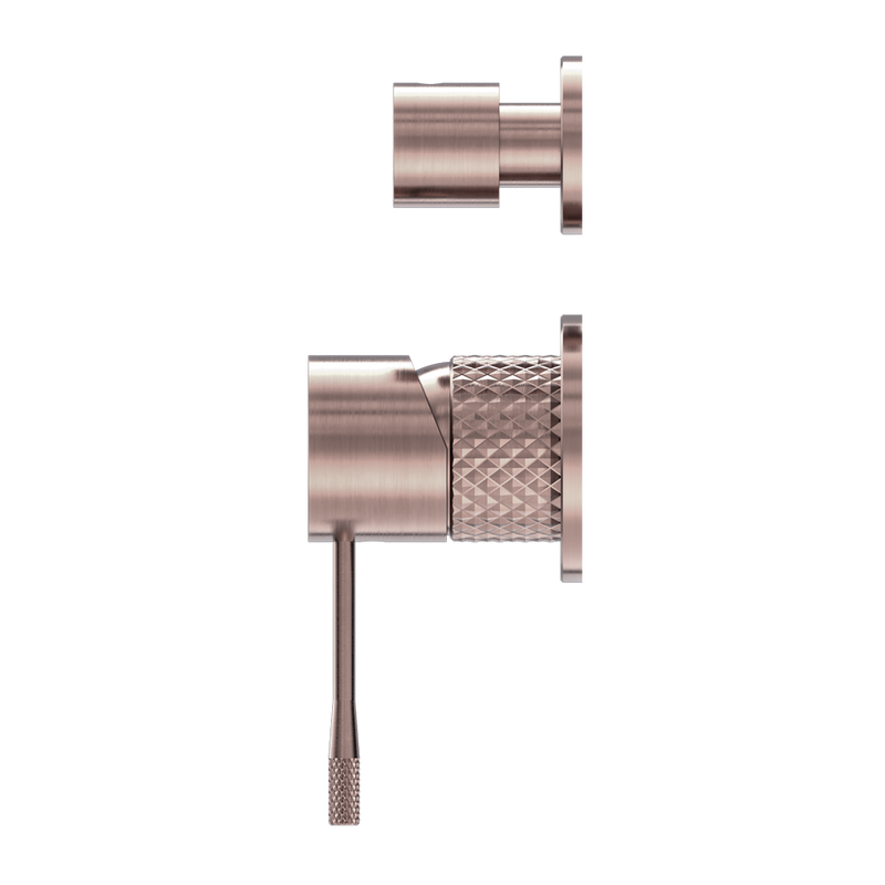 NERO OPAL SHOWER MIXER DIVERTER SEPARATE PLATE BRUSHED BRONZE