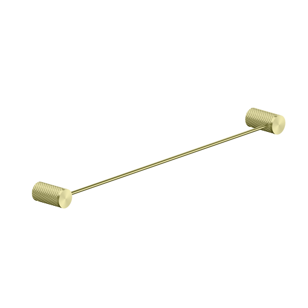 NERO OPAL NON-HEATED SINGLE TOWEL RAIL BRUSHED GOLD (AVAILABLE IN 600MM AND 800MM)