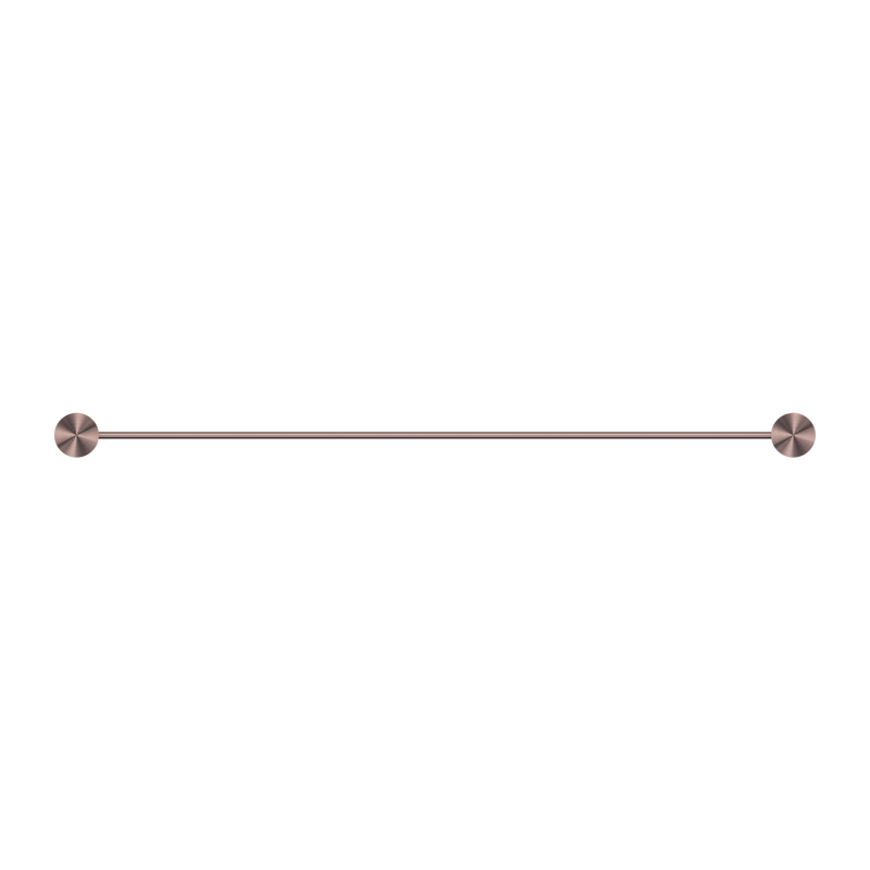 NERO OPAL NON-HEATED SINGLE TOWEL RAIL BRUSHED BRONZE (AVAILABLE IN 600MM AND 800MM)
