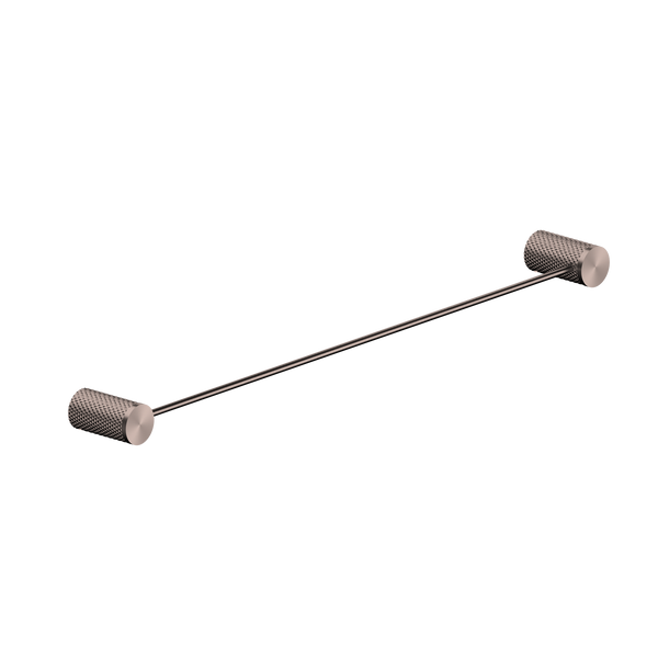 NERO OPAL NON-HEATED SINGLE TOWEL RAIL BRUSHED BRONZE (AVAILABLE IN 600MM AND 800MM)