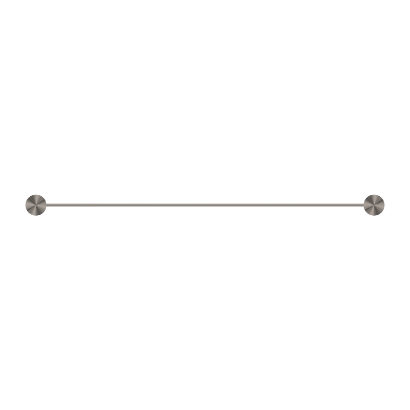 NERO OPAL NON-HEATED DOUBLE TOWEL RAIL BRUSHED NICKEL (AVAILABLE IN 600MM AND 800MM)